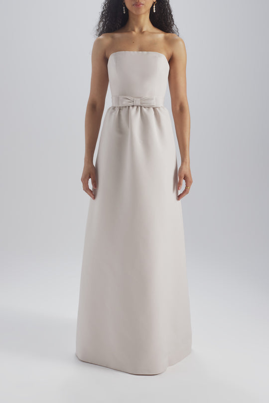 Kiki, $320, dress from Collection Bridesmaids by Amsale, Fabric: faille