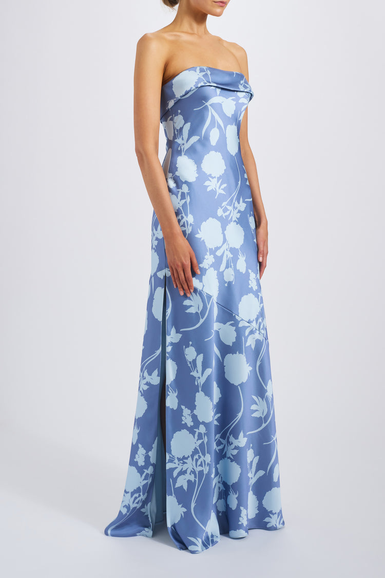 Landry, dress from Collection Bridesmaids by Amsale, Fabric: print-fluid-satin