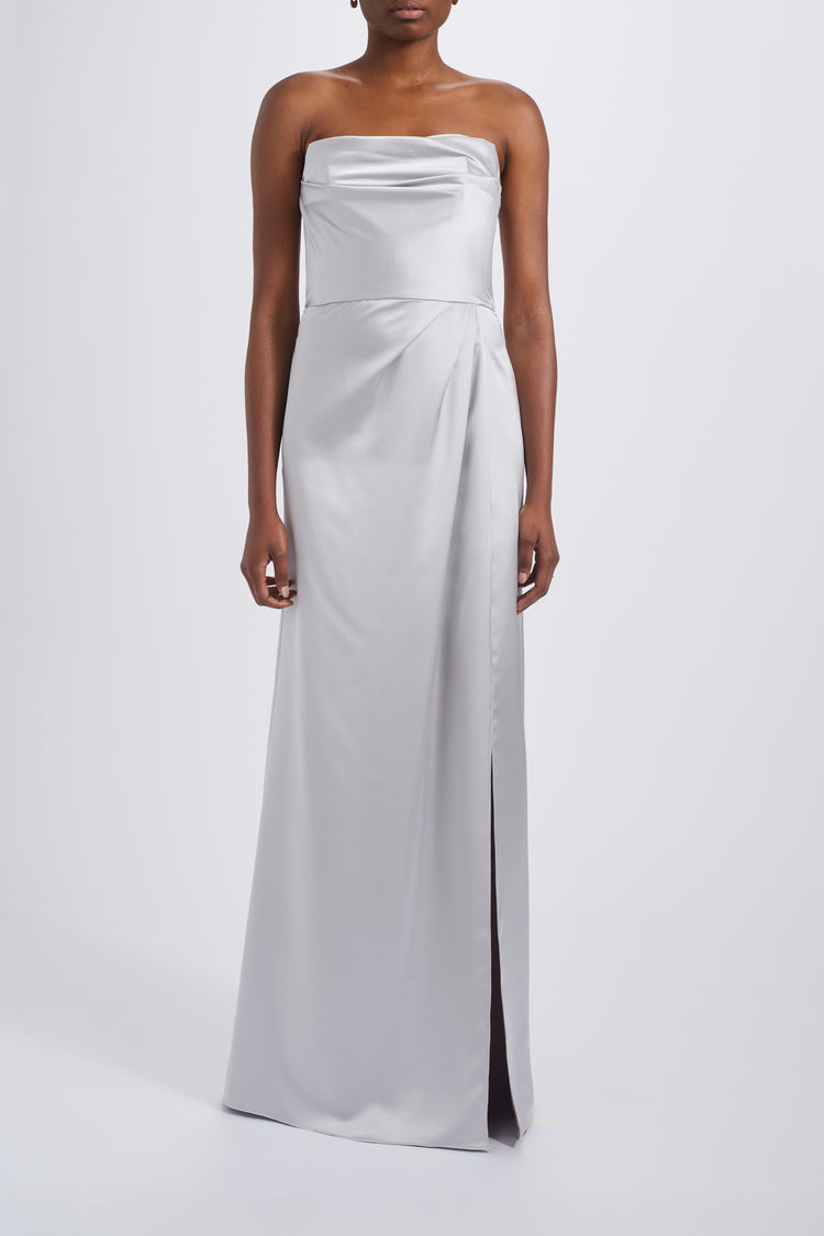 Sylva, dress from Collection Bridesmaids by Amsale, Fabric: fluid-satin