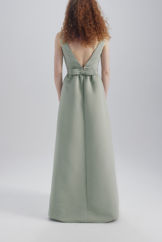 Thayer, $320, dress from Collection Bridesmaids by Amsale, Fabric: faille