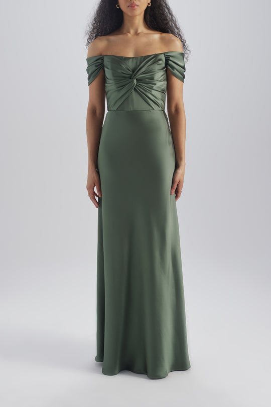 Whit, $360, dress from Collection Bridesmaids by Amsale, Fabric: fluid-satin