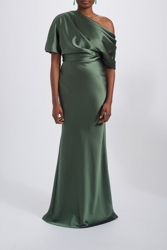 P359S - Olive, $495, dress by color from Collection Evening by Amsale