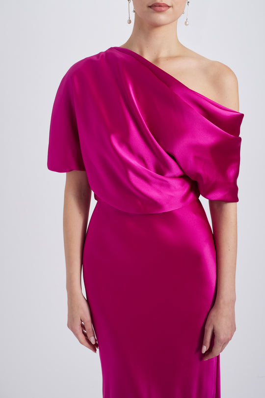 P359S - Fuchsia, $495, dress by color from Collection Evening by Amsale