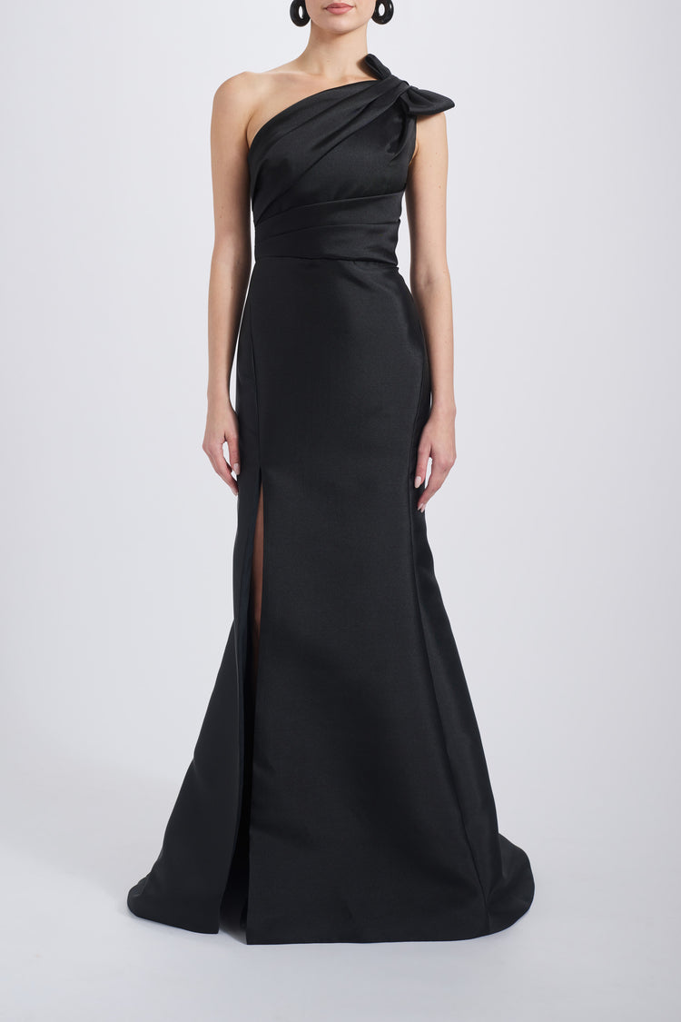 Mikado Draped Bodice Gown, dress from Collection Evening by Amsale, Fabric: mikado