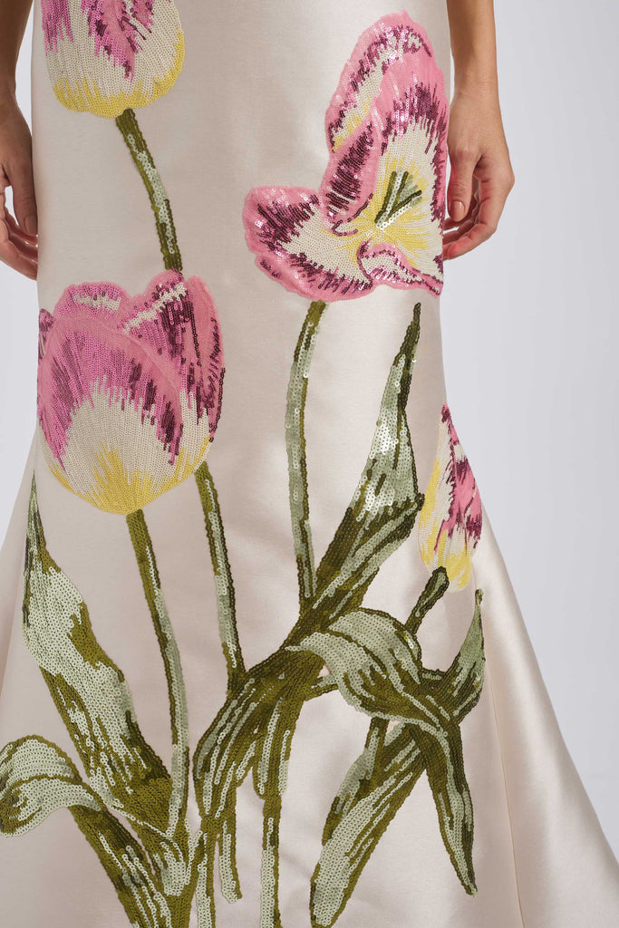 Product Sequin Appliqué Gown Image