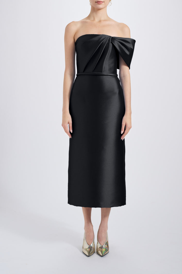 Bow Cocktail Dress, dress from Collection Evening by Amsale, Fabric: mikado
