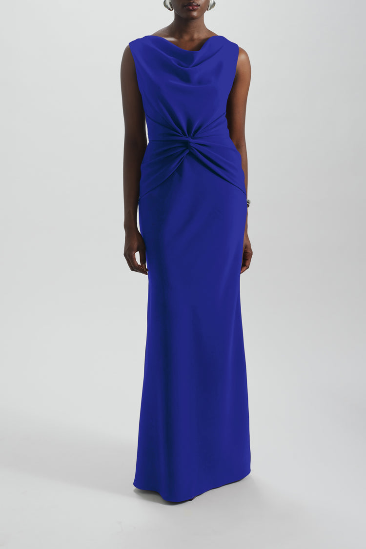 Twist Crepe Dress, dress from Collection Evening by Amsale, Fabric: crepe