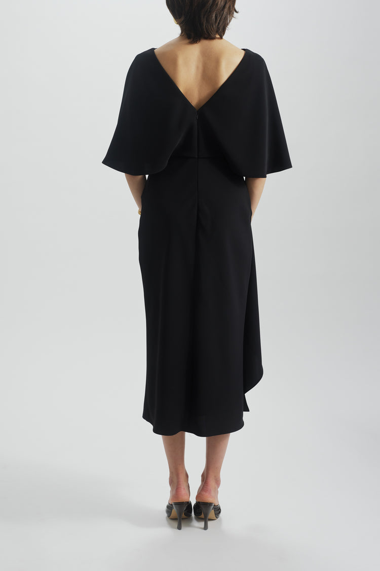Cascading Drape Dress, dress from Collection Evening by Amsale, Fabric: crepe