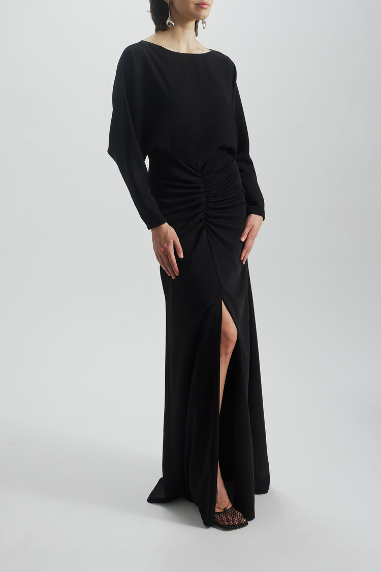 Dolman Sleeve Dress, dress from Collection Evening by Amsale, Fabric: crepe