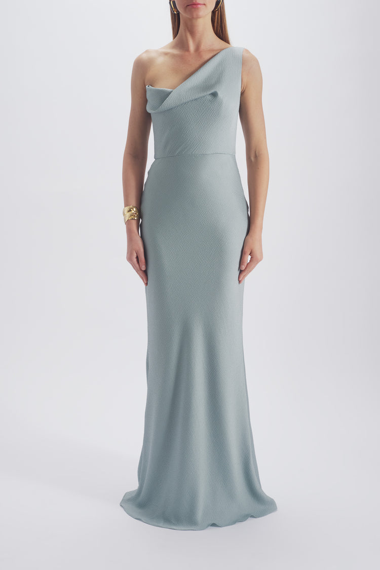 Hammered Satin Gown, dress from Collection Evening by Amsale, Fabric: hammered-satin