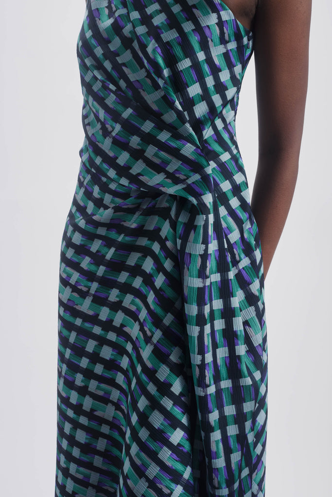 Product Printed One Shoulder Dress Image