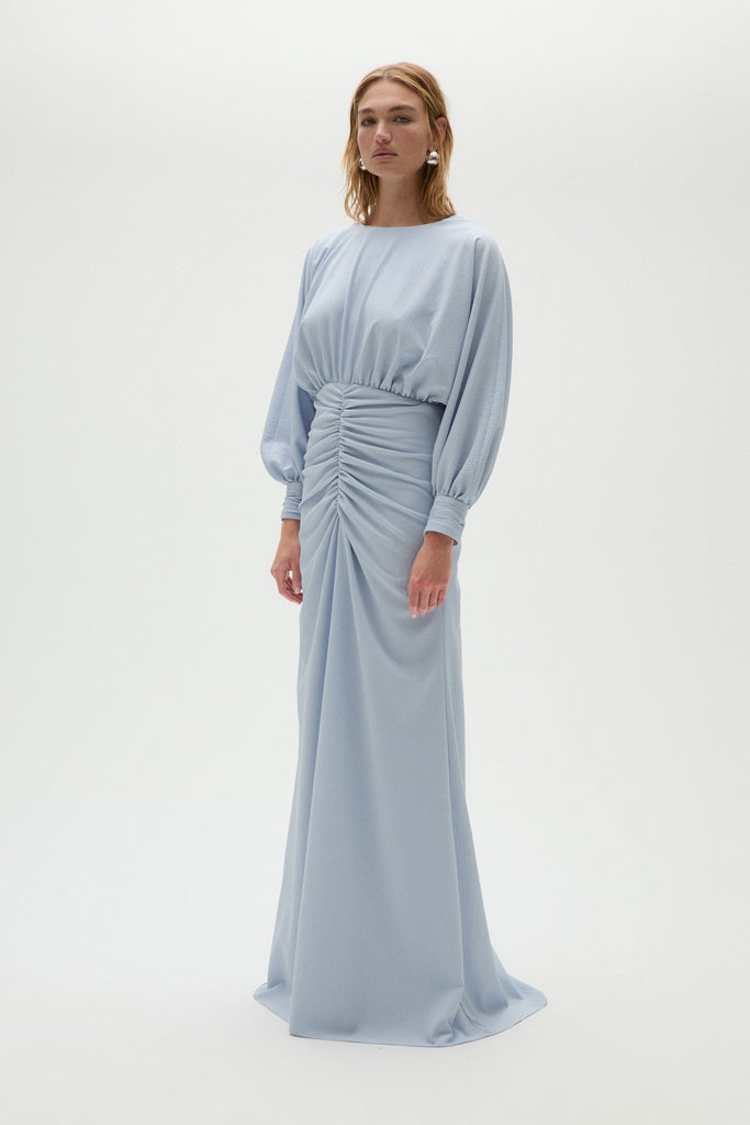 Product Pebble Crepe Gathered Gown Image