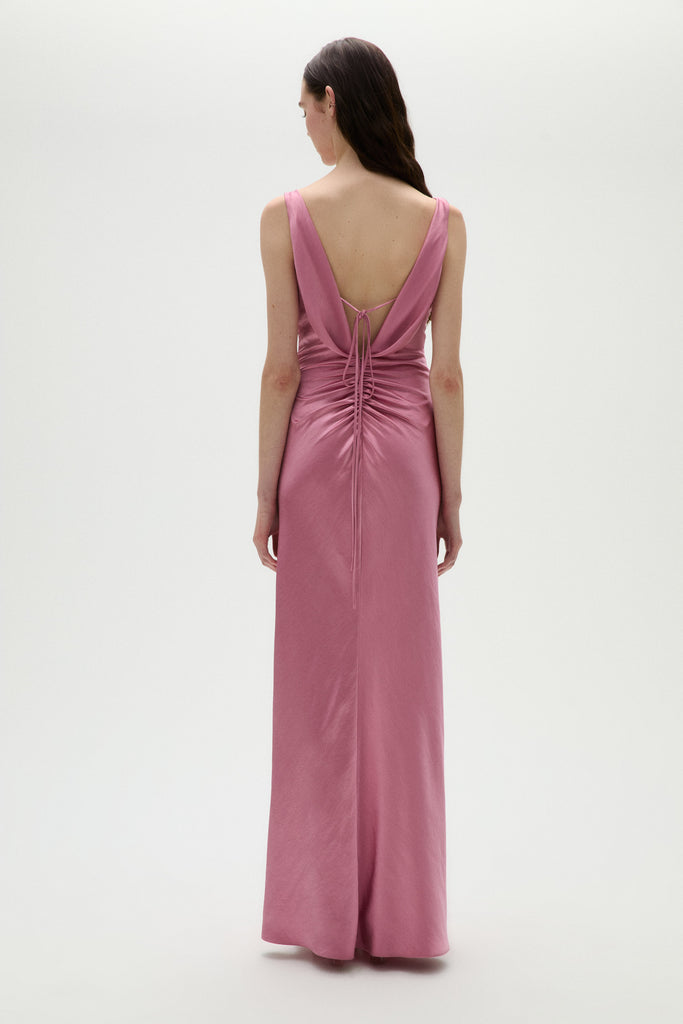 Product Satin Draped Gown Image