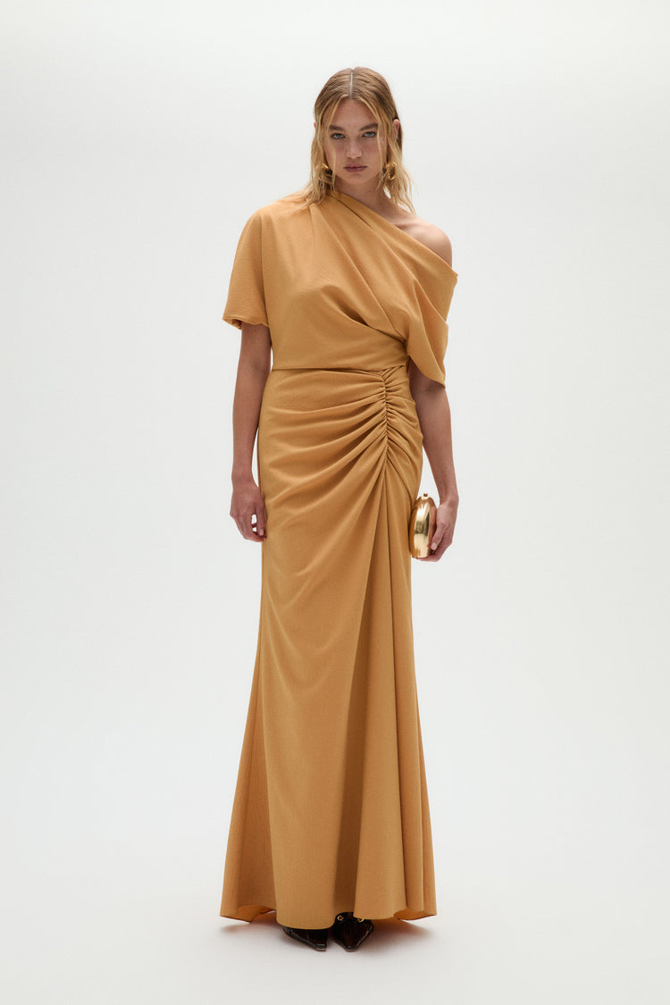 Pebble Crepe Slouch Dress, dress from Collection Evening by Amsale, Fabric: crepe