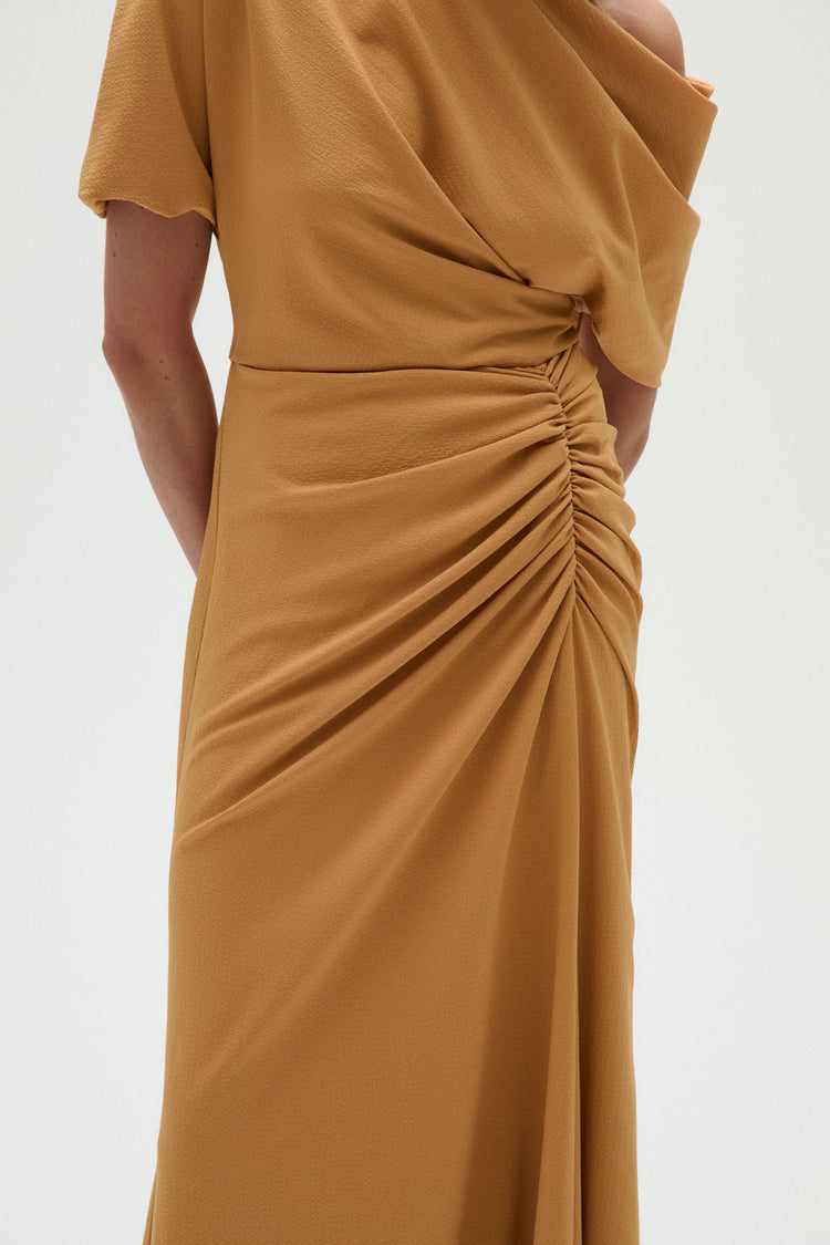 Pebble Crepe Slouch Dress, dress from Collection Evening by Amsale, Fabric: crepe