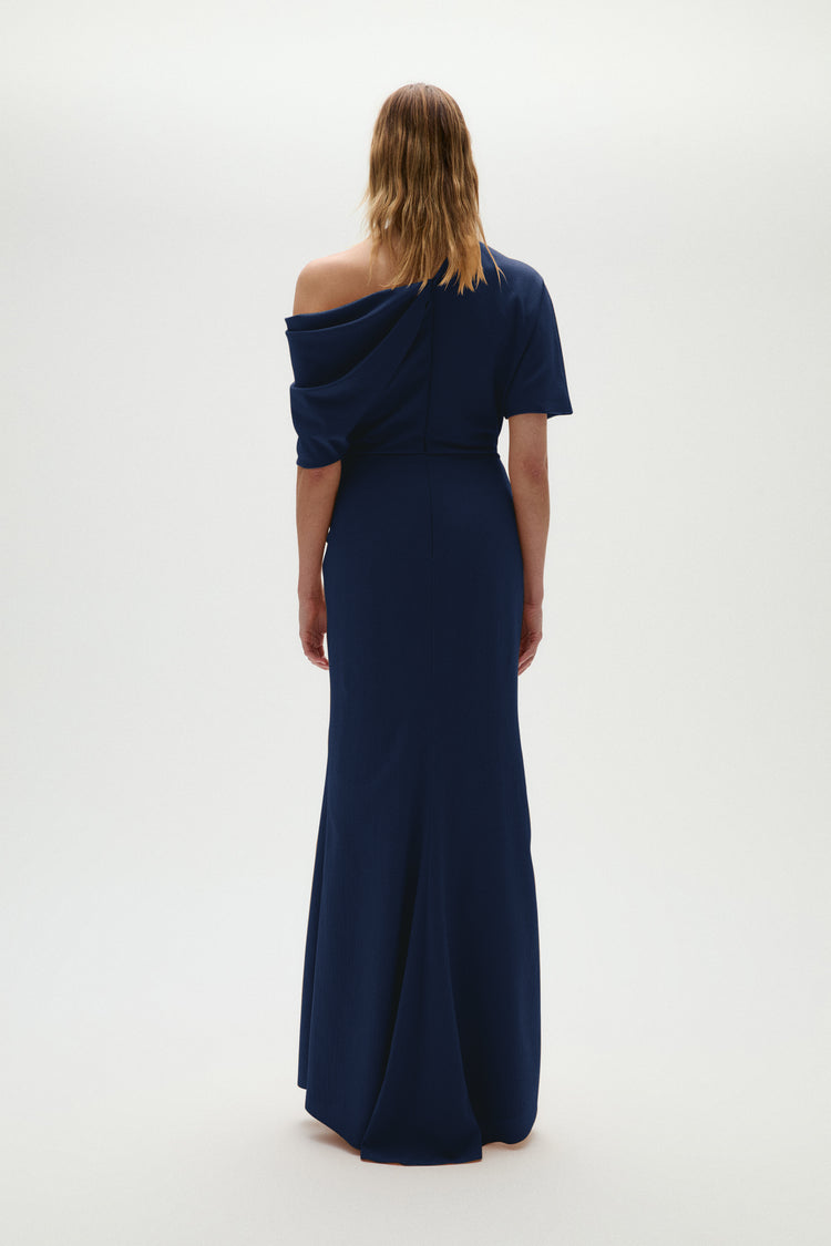 Pebble Crepe Slouch Dress, dress from Collection Evening by Amsale, Fabric: crepe