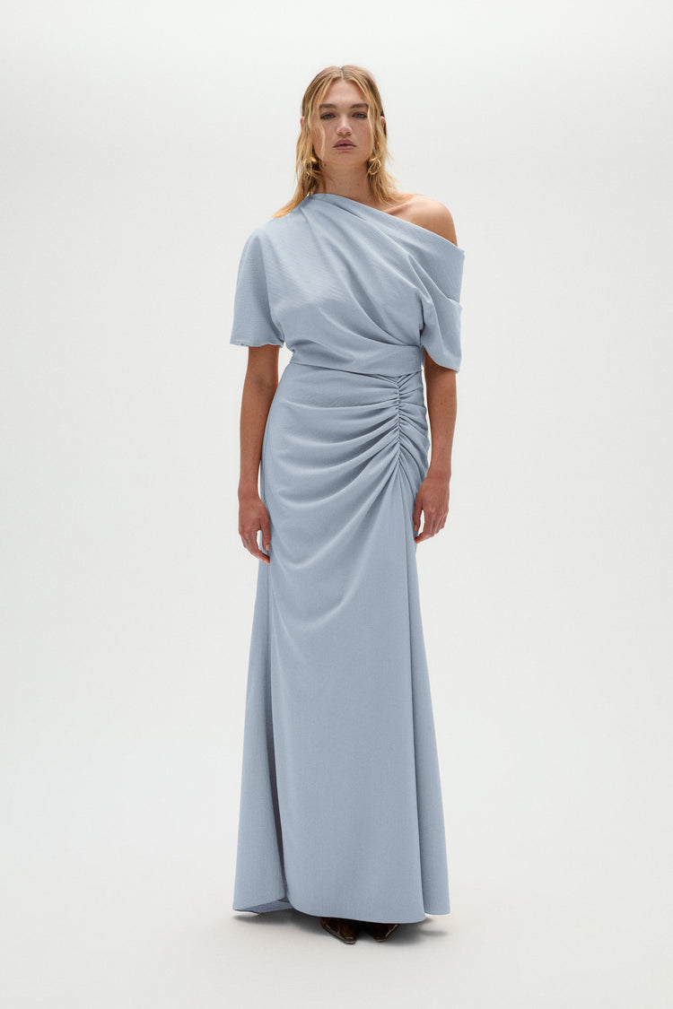 Pebble Crepe Slouch Dress, dress from Collection Evening by Amsale, Fabric: crepe