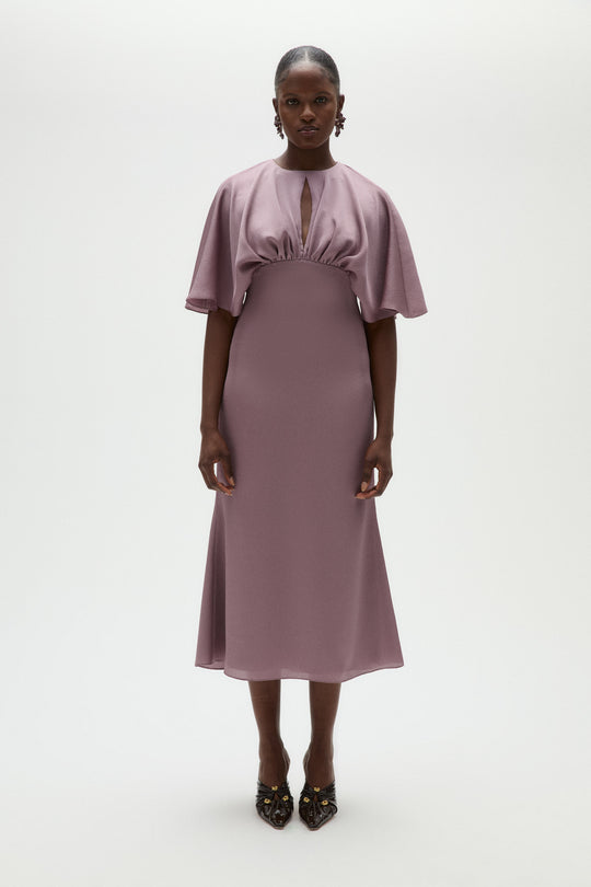 Hammered Satin Cocktail Dress, $895, dress from Collection Evening by Amsale, Fabric: hammered-satin