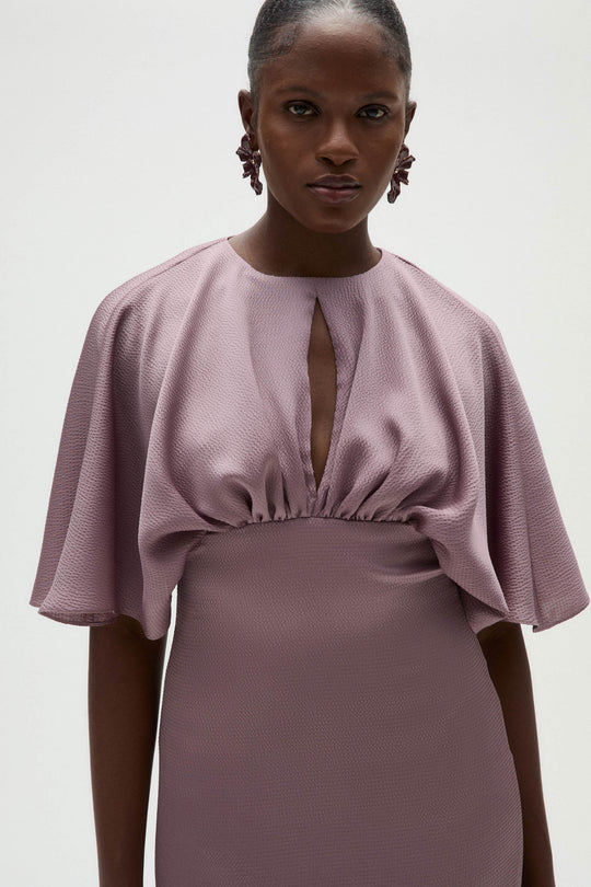 Hammered Satin Cocktail Dress, $895, dress from Collection Evening by Amsale, Fabric: hammered-satin