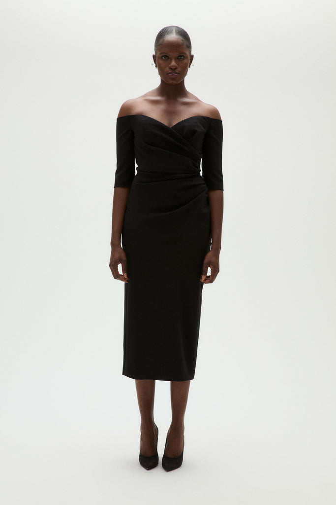 Product Stretch Crepe Cocktail Dress Image