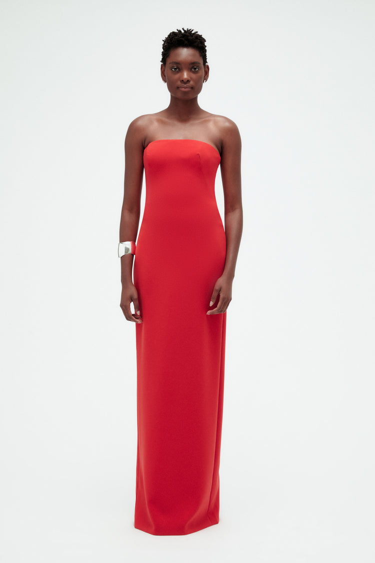 Stretch Crepe Column Dress, dress from Collection Evening by Amsale, Fabric: crepe