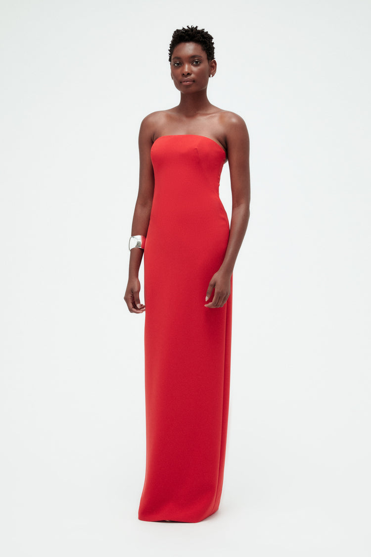 Stretch Crepe Column Dress, dress from Collection Evening by Amsale, Fabric: crepe