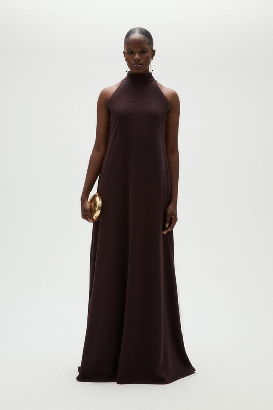 Technical Crepe Trapeze Gown, $875, dress from Collection Evening by Amsale, Fabric: crepe