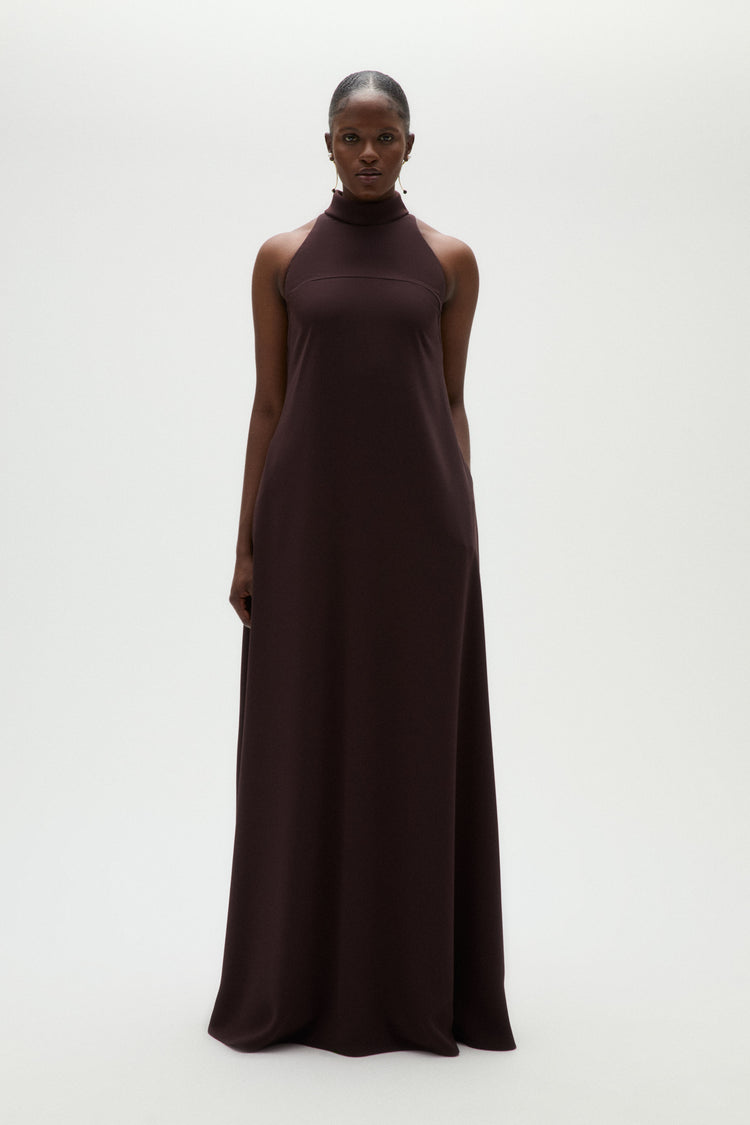 Technical Crepe Trapeze Gown, dress from Collection Evening by Amsale, Fabric: crepe