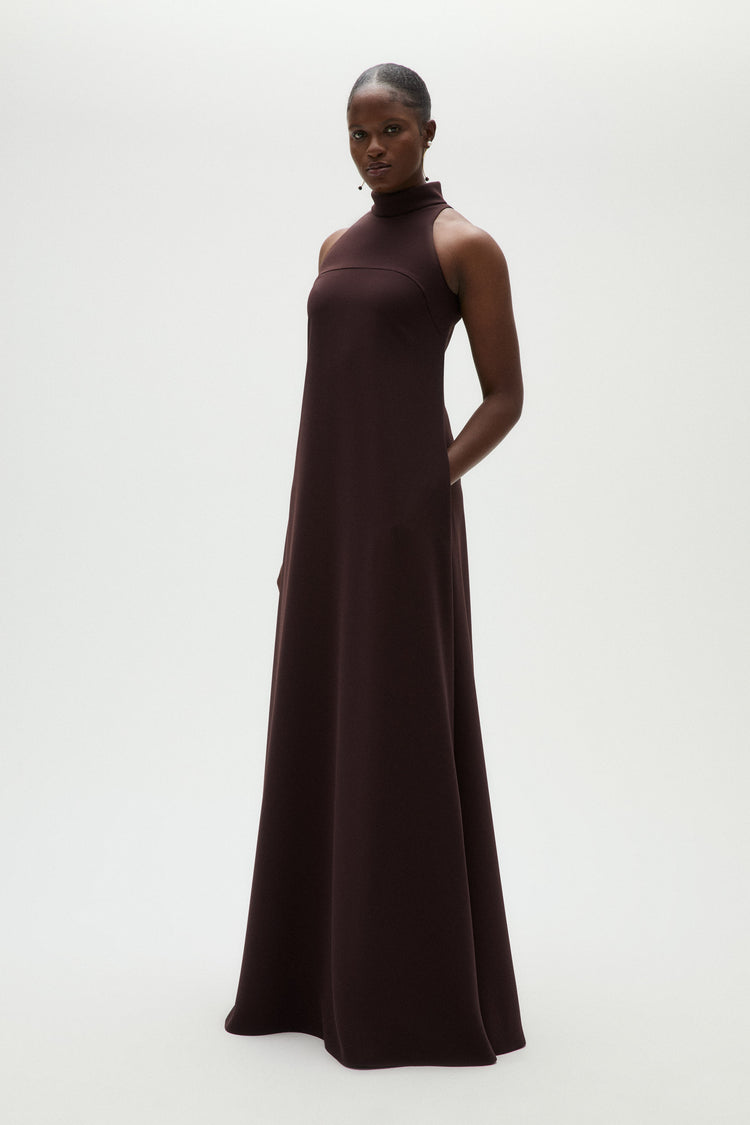 Technical Crepe Trapeze Gown, dress from Collection Evening by Amsale, Fabric: crepe