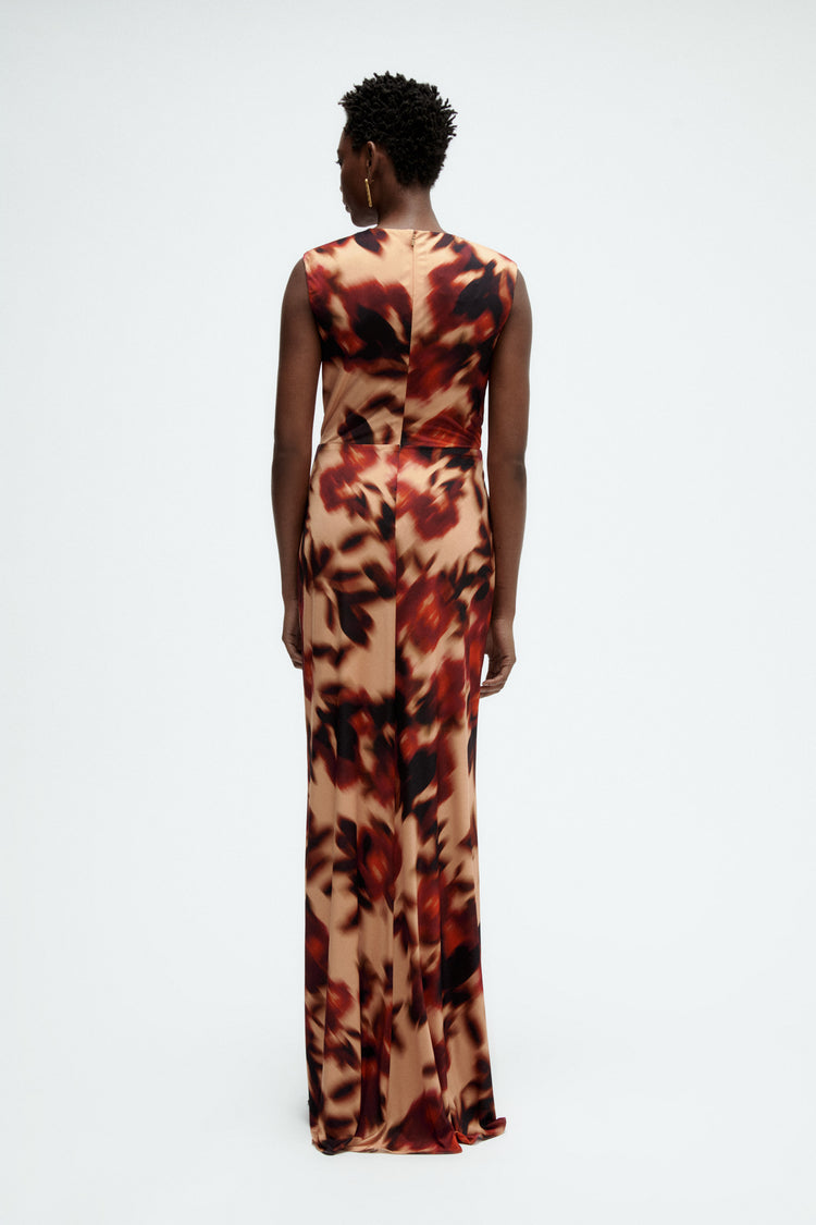 Printed Twist Dress, dress from Collection Evening by Amsale, Fabric: crepe