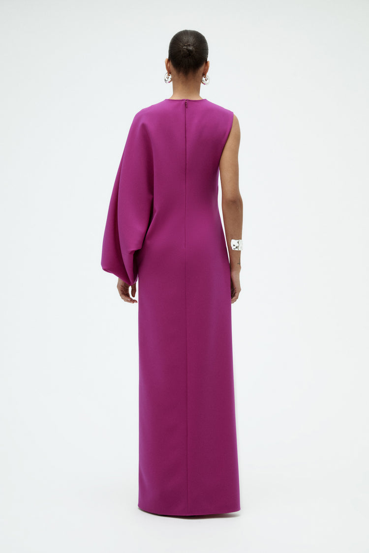 One Sleeve Column Gown, dress from Collection Evening by Amsale, Fabric: crepe