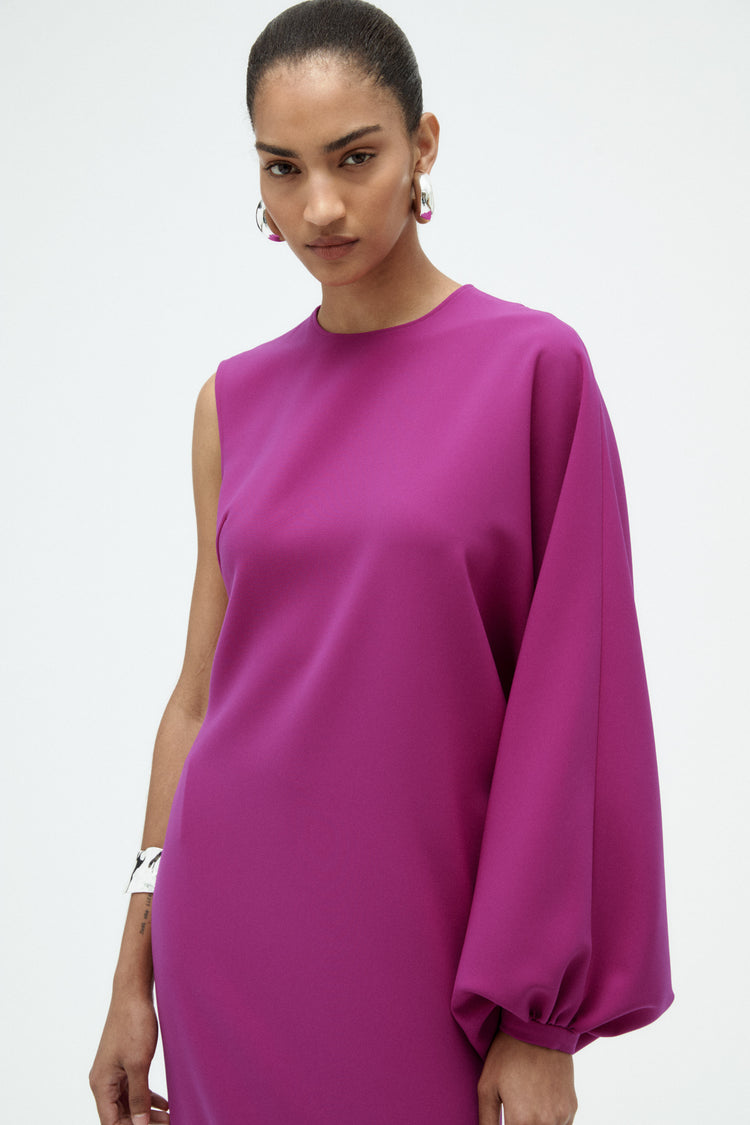 One Sleeve Column Gown, dress from Collection Evening by Amsale, Fabric: crepe