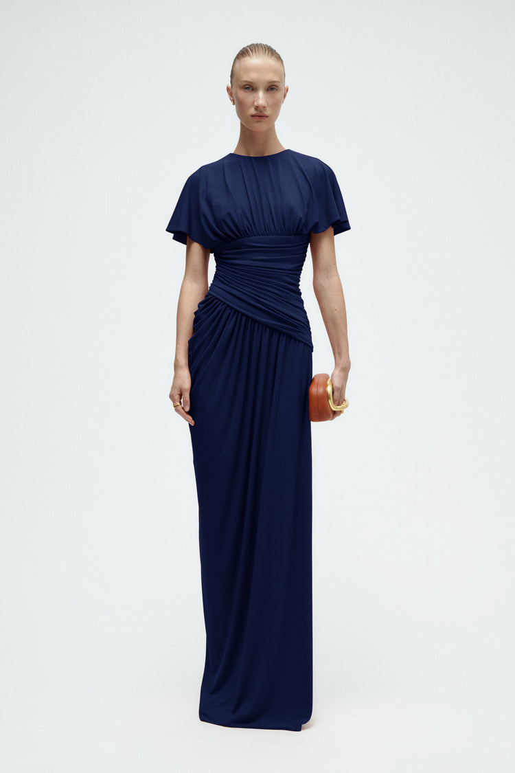 Asymmetric Jersey Gown, dress from Collection Evening by Amsale, Fabric: jersey
