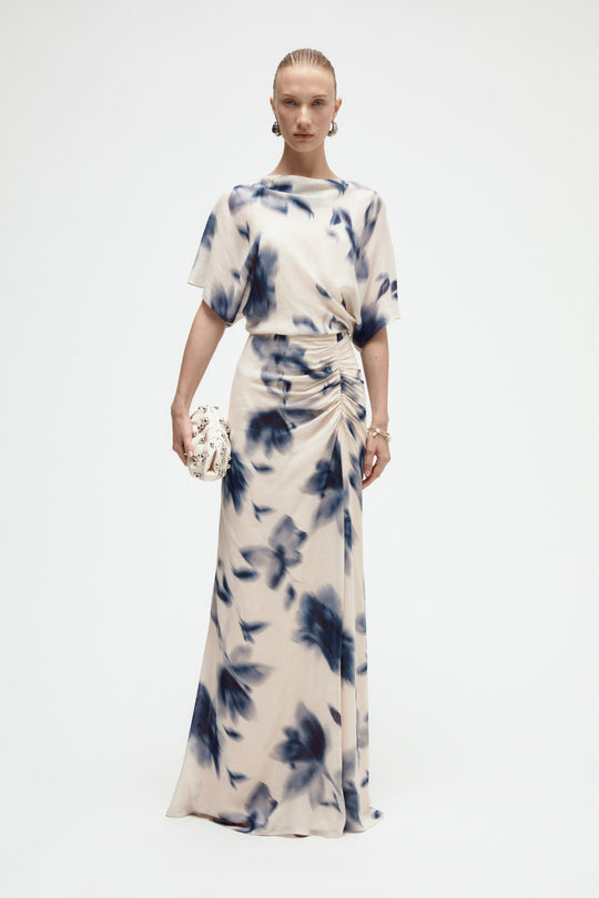 Floral Printed Gauze Dress