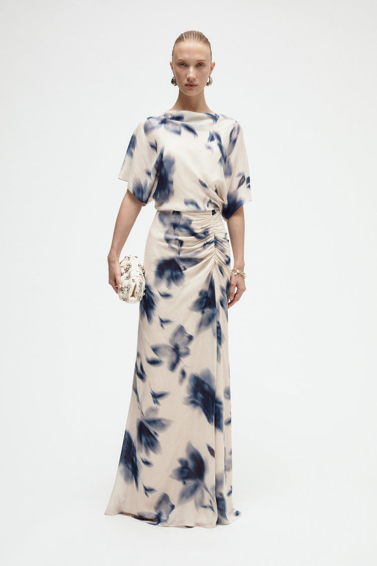 Floral Printed Gauze Dress, dress from Collection Evening by Amsale
