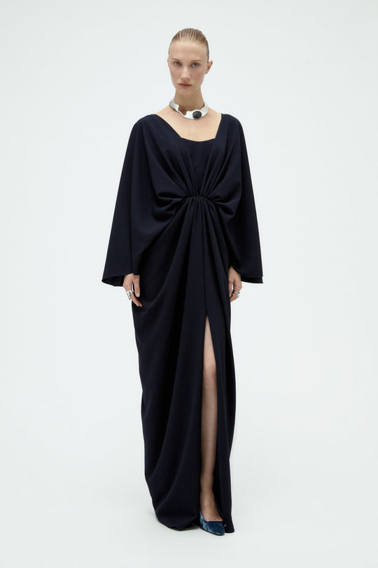 Batwing Textured Gown