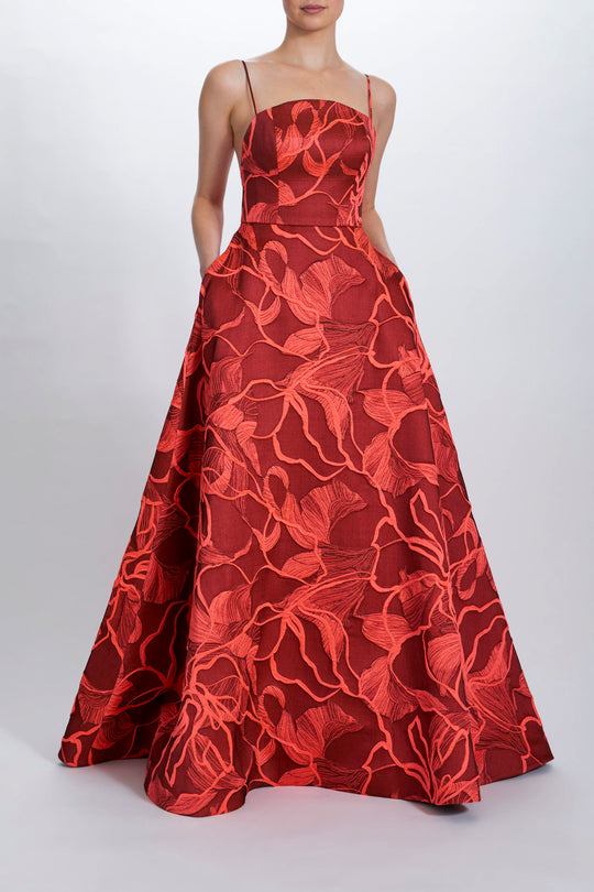 P694, $2,795, dress from Collection Evening by Amsale, Fabric: jacquard