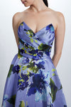 P704, dress from Collection Evening by Amsale, Fabric: print