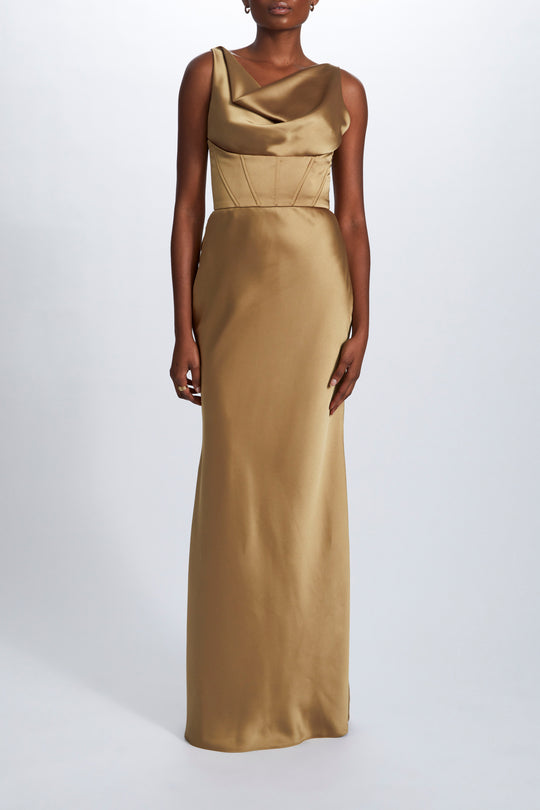 P722S, $650, dress from Collection Evening by Amsale, Fabric: fluid-satin