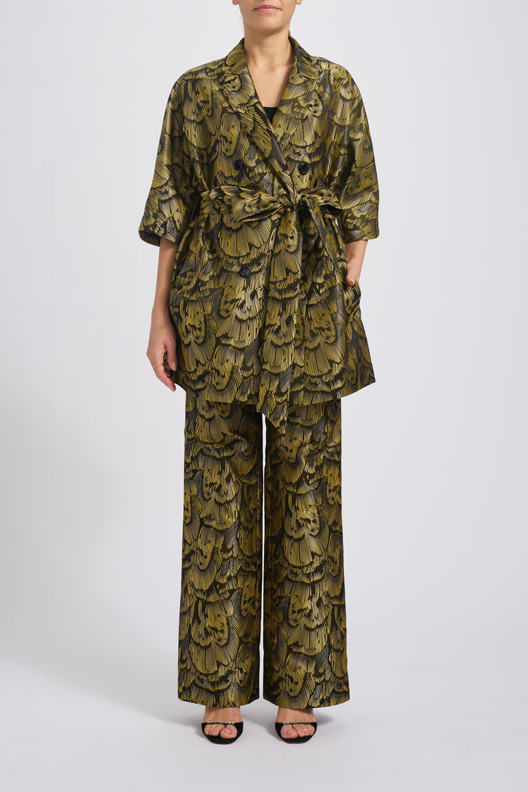 Image number 3: P768 - Olive-multi, front view
