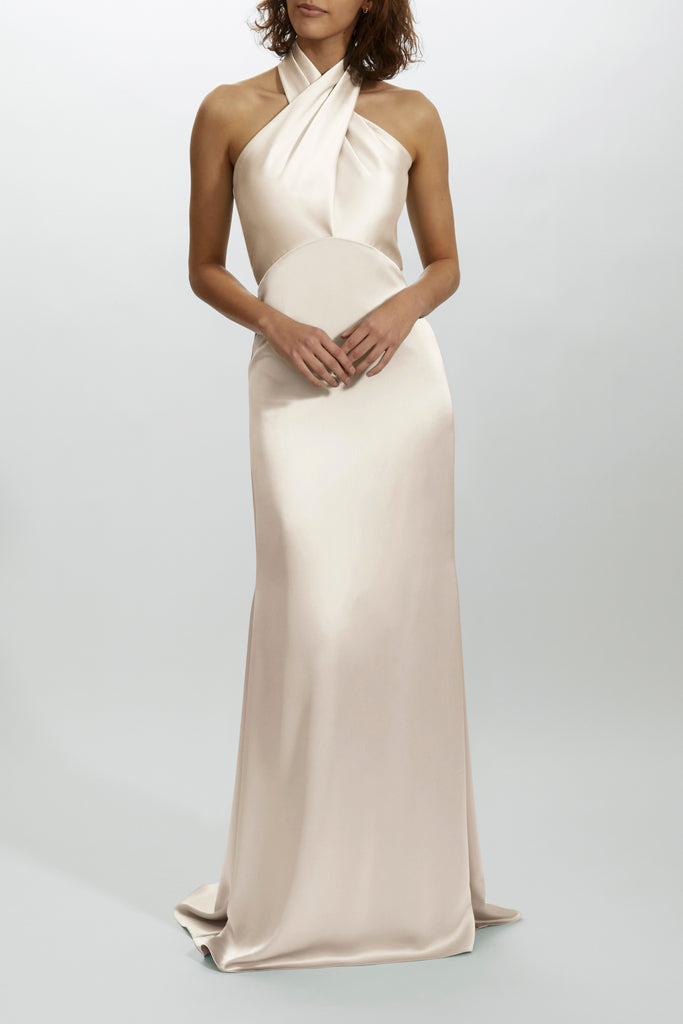Product Crisscross Halter Gown Image