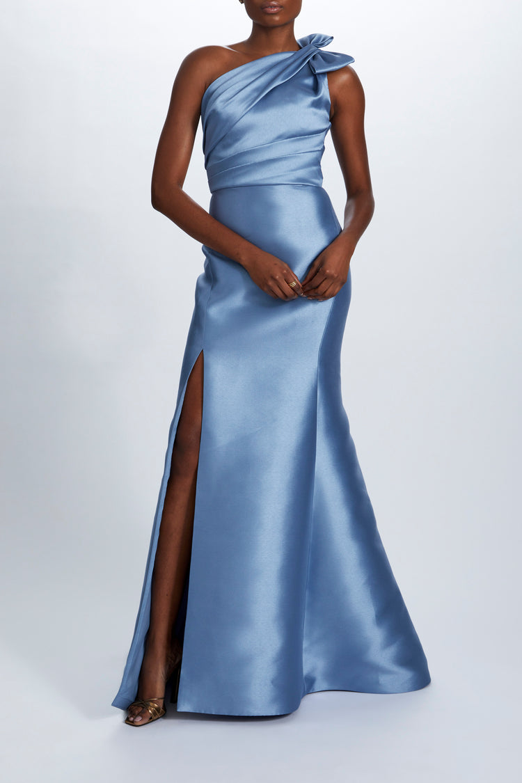 Mikado Draped Bodice Gown, dress from Collection Evening by Amsale, Fabric: mikado