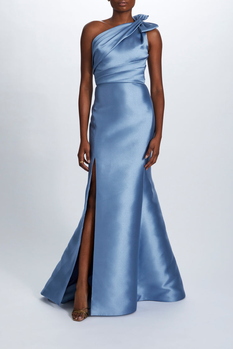 Mikado Draped Bodice Gown, dress from Collection Evening by Amsale, Fabric: mikado