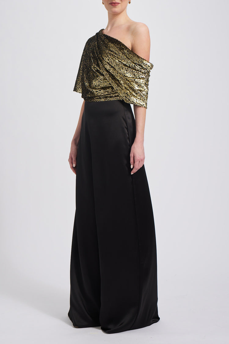 P736 - Black-Gold, dress by color from Collection Evening by Amsale