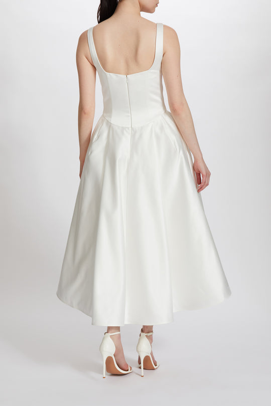 LW231, $750, dress from Collection Little White Dress by Amsale, Fabric: duchess-satin
