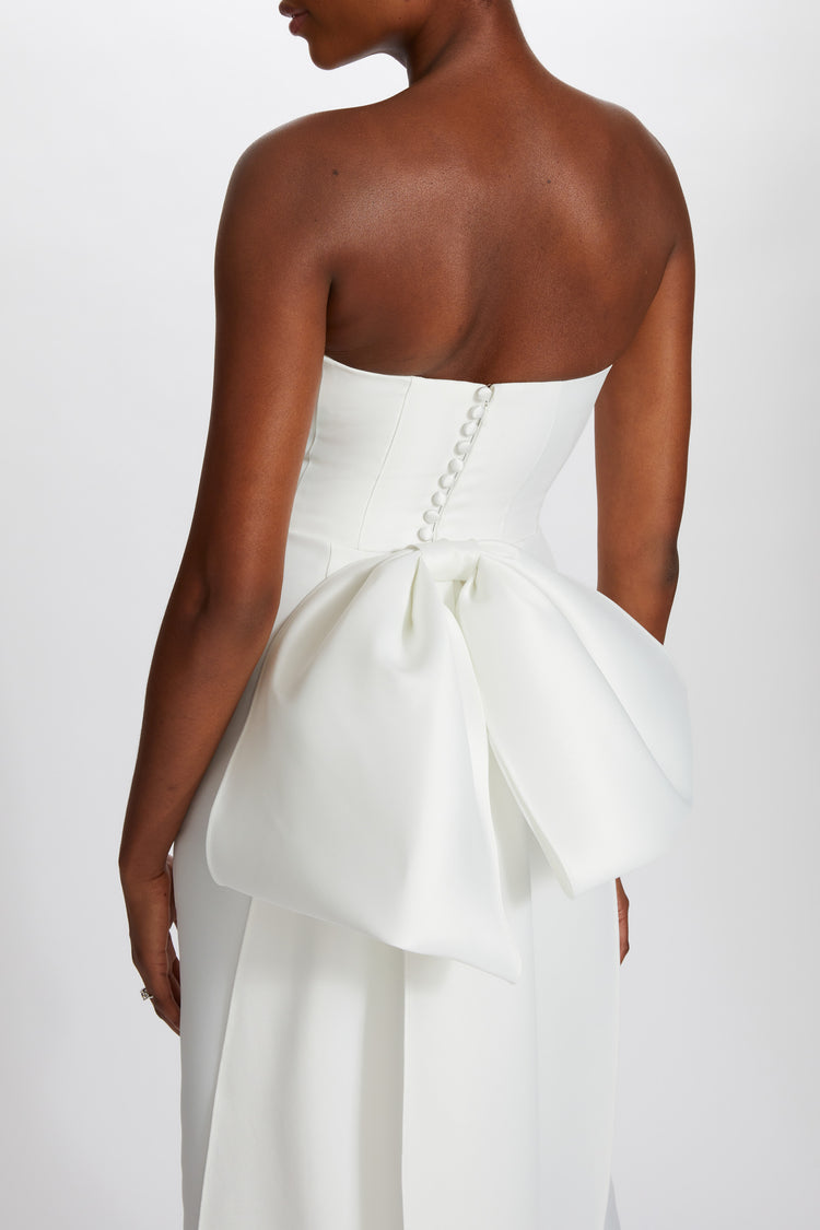 Image number 2: Mikado Oversized Bow Dress, detail view