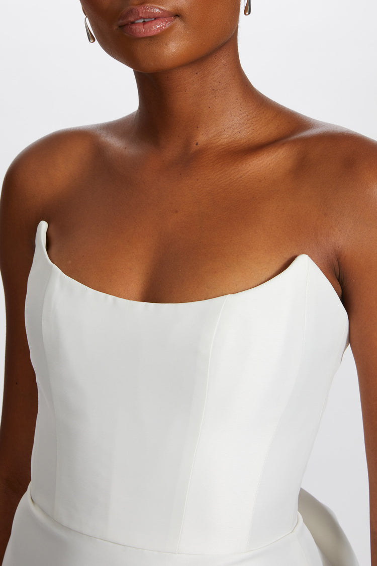 Image number 3: Mikado Oversized Bow Dress, detail view