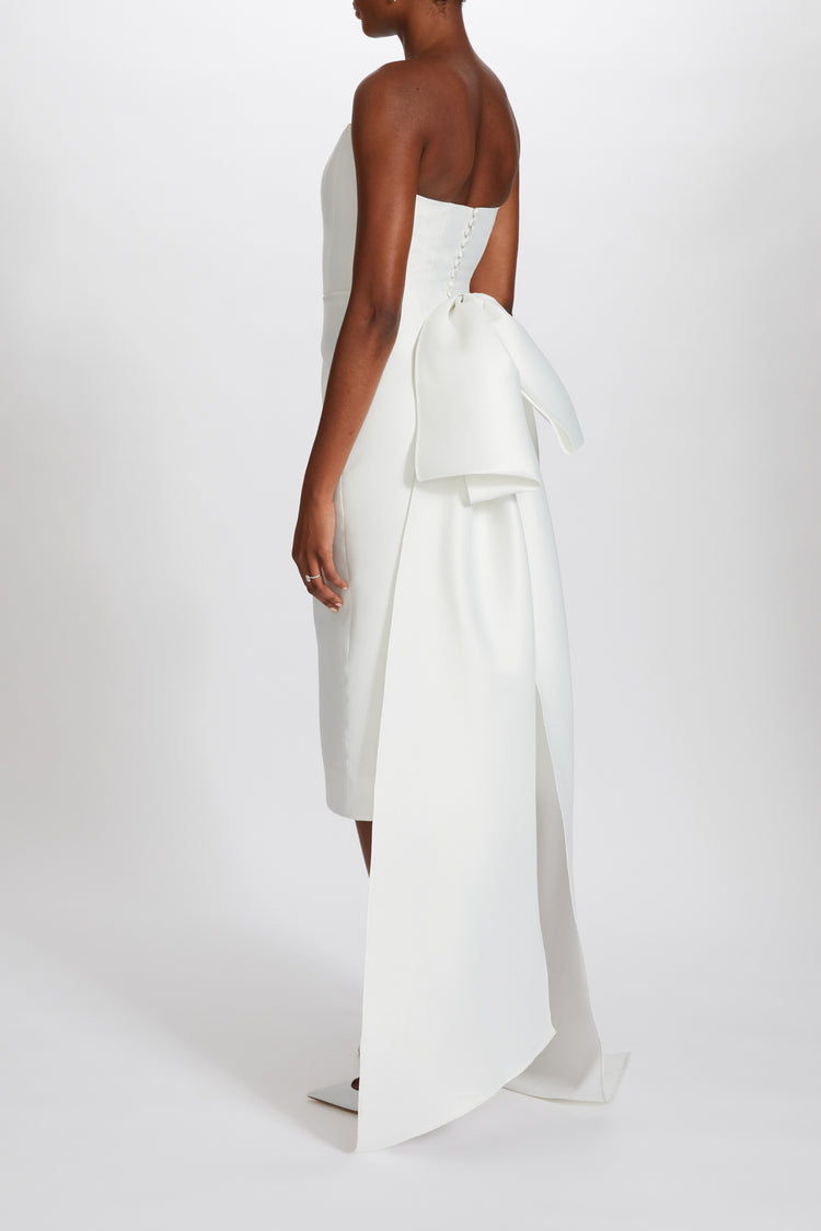 Image number 4: Mikado Oversized Bow Dress, side view
