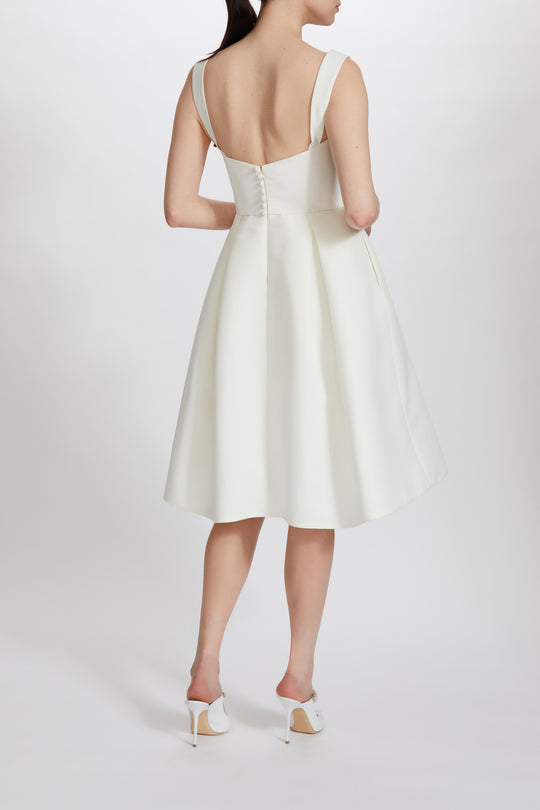 LW235, $550, dress from Collection Little White Dress by Amsale, Fabric: faille