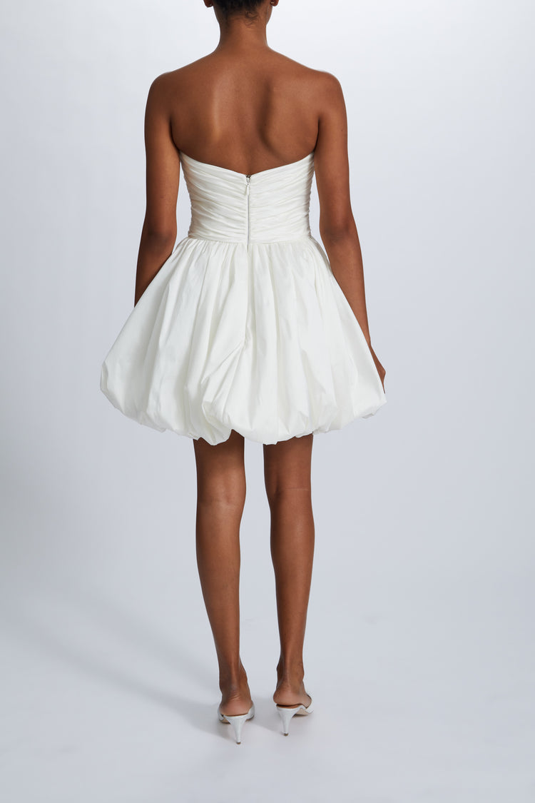 Image number 3: Taffeta Mini Dress, back view